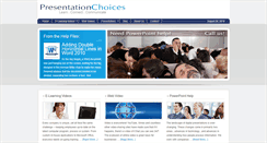 Desktop Screenshot of presentationchoices.com